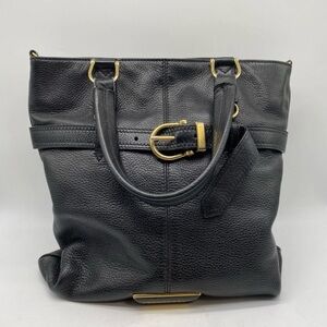 Burberry Bridle Lynher Raymond Tote Large Black Leather